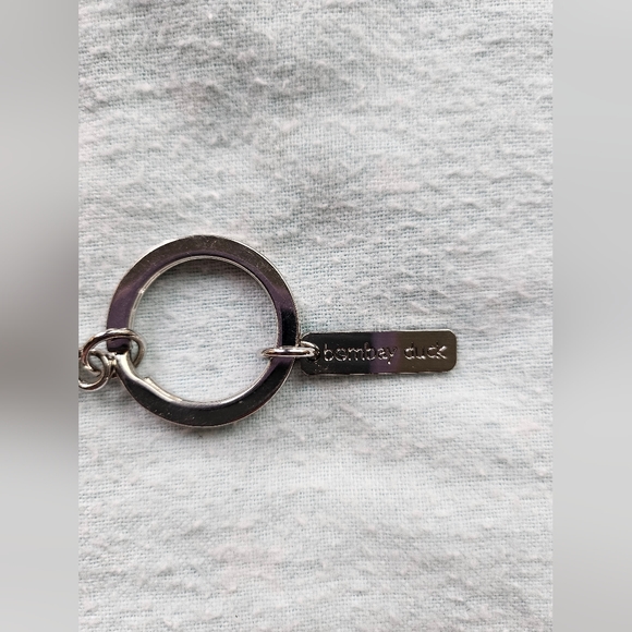 Bombay Duck Pave "h" Initial Bling Keychain, Clear Rhinestones, Silver, NWOT - Picture 5 of 7